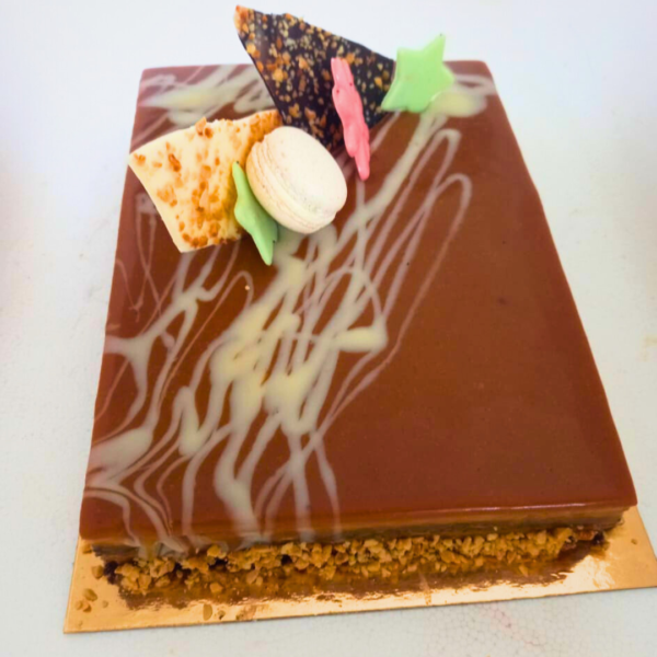Gâteau mousse au caramel