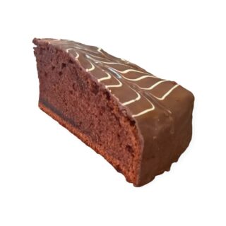 Tranche de cake ganache au chocolat