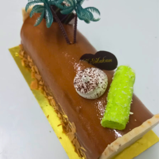 Buche mousse au caramel le kg